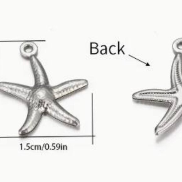 Great price! $5!!! 🌊✨ Metal Earrings – Seastars & Butterflies ✨🦋 - Picture 2 of 2